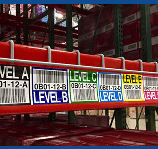 warehouse rack label