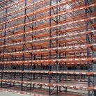 Newly labeled warehouse racking