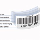 illustration of library barcode label construction