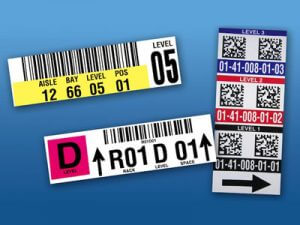 warehouse rack location labels