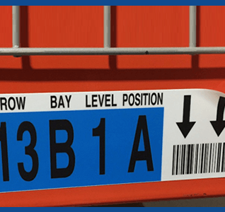 removable warehouse label