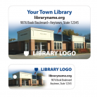 library patron card sample building