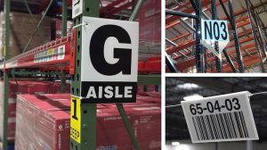 warehouse sign samples