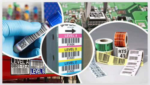 Multiple warehouse products with barcode labels