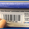 removable warehouse tote label