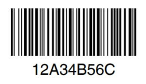 code 128A barcode image