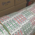 Preprinted pallet labels on rolls