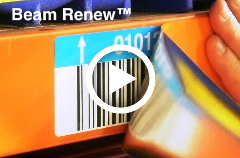 Beam Renew warehouse label