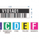 color coded warehouse rack label set