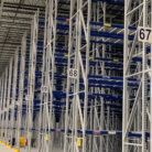 two-sided warehouse aisle numerical signs