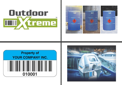 Outdoor Xtreme asset labels group of 4 images