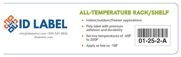 All-Temperature Warehouse Label Features